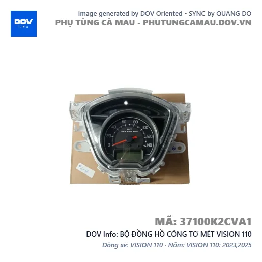 BỘ ĐỒNG HỒ CÔNG TƠ MÉT VISION 110 — 37100K2CVA1