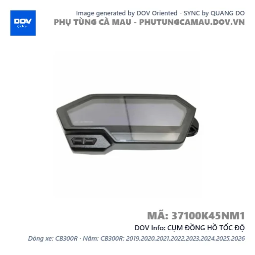 CỤM ĐỒNG HỒ TỐC ĐỘ — 37100K45NM1