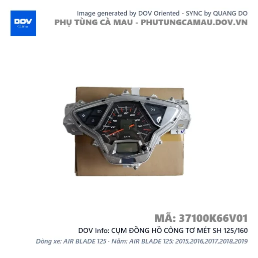 CỤM ĐỒNG HỒ CÔNG TƠ MÉT SH 125/160 — 37100K66V01