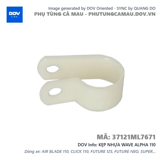 KẸP NHỰA WAVE ALPHA 110 — 37121ML7671