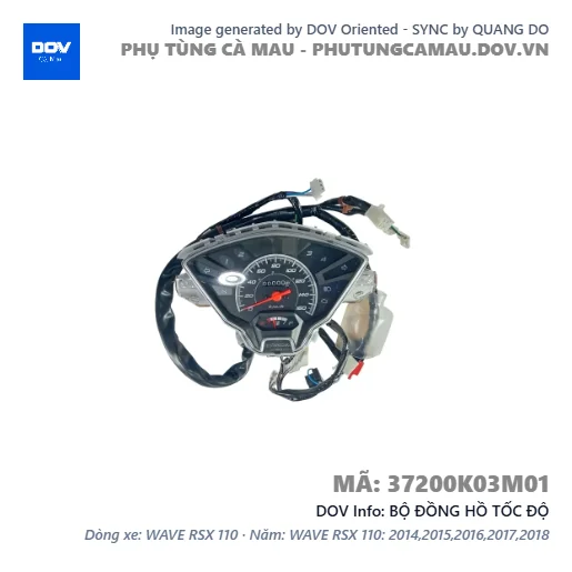 BỘ ĐỒNG HỒ TỐC ĐỘ — 37200K03M01