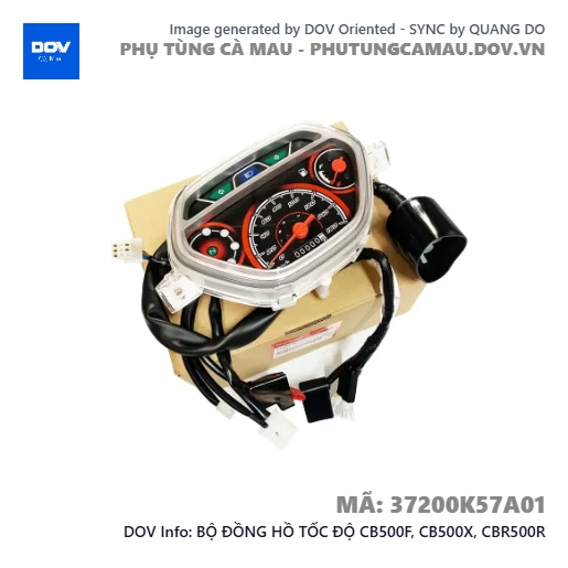 BỘ ĐỒNG HỒ TỐC ĐỘ CB500F, CB500X, CBR500R — 37200K57A01