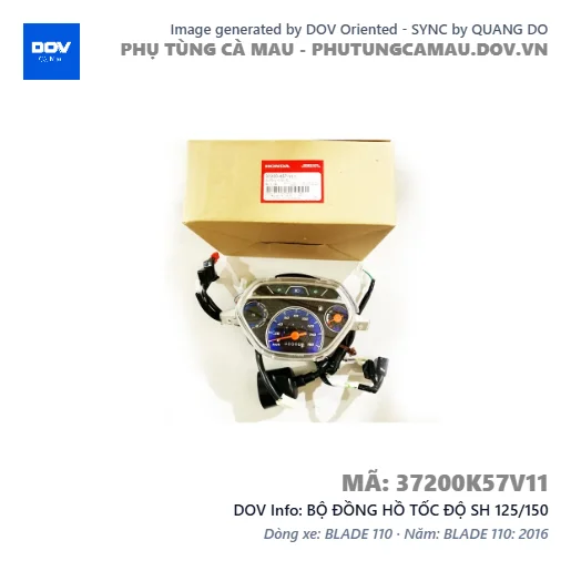 BỘ ĐỒNG HỒ TỐC ĐỘ SH 125/150 — 37200K57V11