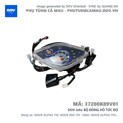 BỘ ĐỒNG HỒ TỐC ĐỘ  — 37200K89V01