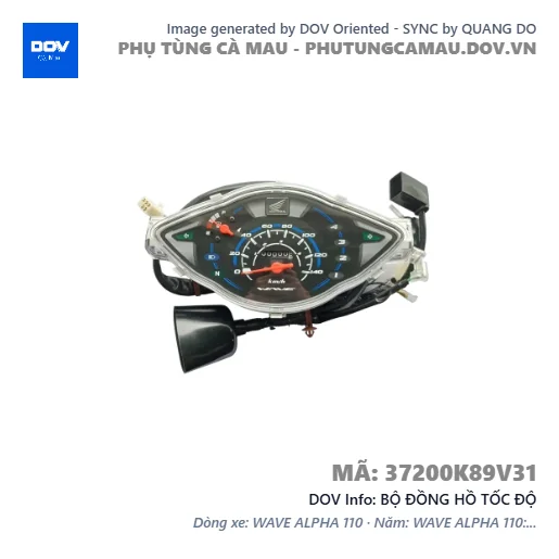 BỘ ĐỒNG HỒ TỐC ĐỘ — 37200K89V31