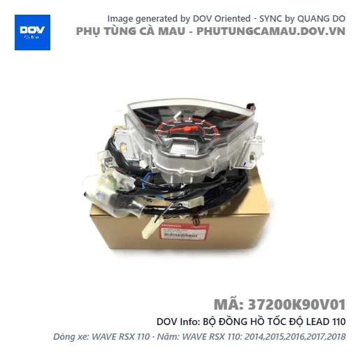 BỘ ĐỒNG HỒ TỐC ĐỘ LEAD 110 — 37200K90V01