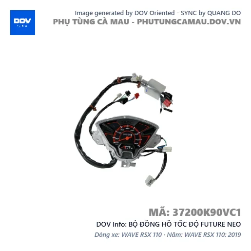 BỘ ĐỒNG HỒ TỐC ĐỘ FUTURE NEO — 37200K90VC1