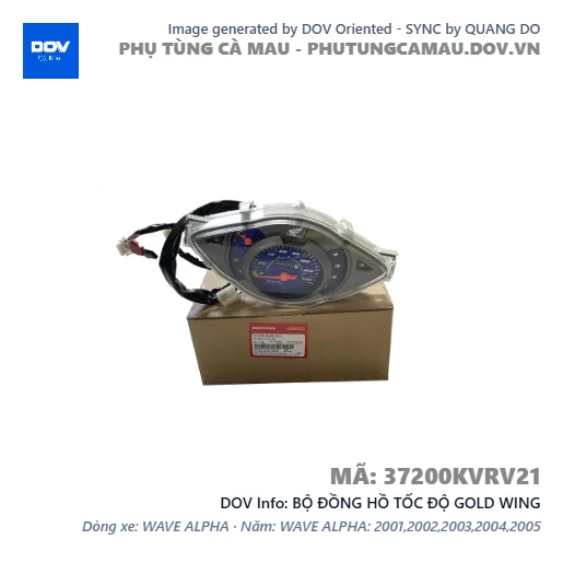 BỘ ĐỒNG HỒ TỐC ĐỘ GOLD WING — 37200KVRV21