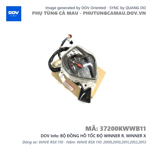 BỘ ĐỒNG HỒ TỐC ĐỘ WINNER R, WINNER X — 37200KWWB11