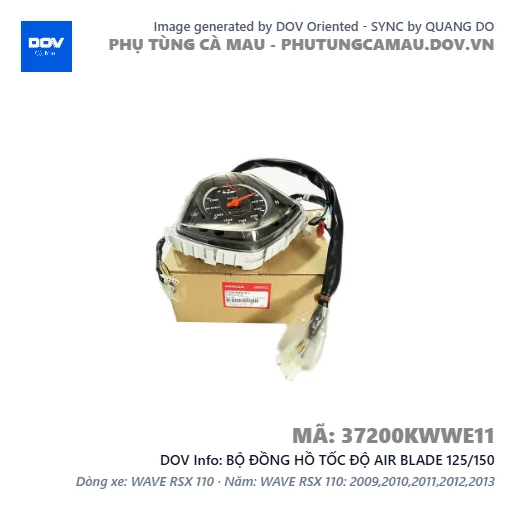 BỘ ĐỒNG HỒ TỐC ĐỘ AIR BLADE 125/150 — 37200KWWE11