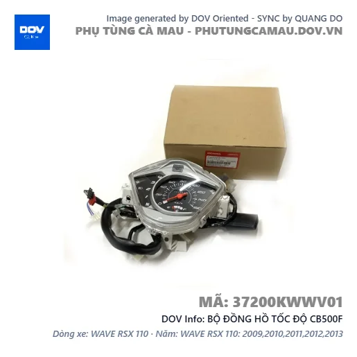 BỘ ĐỒNG HỒ TỐC ĐỘ CB500F — 37200KWWV01