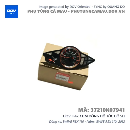 CỤM ĐỒNG HỒ TỐC ĐỘ SH — 37210K07941