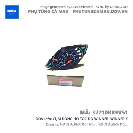 CỤM ĐỒNG HỒ TỐC ĐỘ WINNER, WINNER X — 37210K89V51