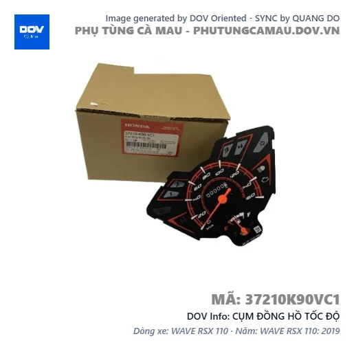 CỤM ĐỒNG HỒ TỐC ĐỘ — 37210K90VC1