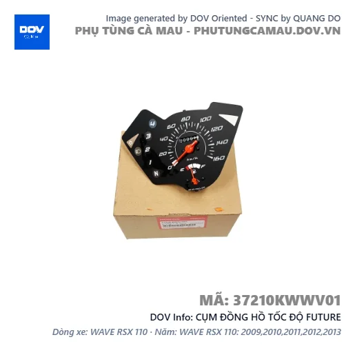 CỤM ĐỒNG HỒ TỐC ĐỘ FUTURE — 37210KWWV01