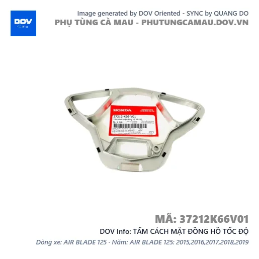 TẤM CÁCH MẶT ĐỒNG HỒ TỐC ĐỘ  — 37212K66V01