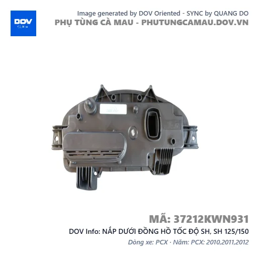 NẮP DƯỚI ĐỒNG HỒ TỐC ĐỘ SH, SH 125/150 — 37212KWN931