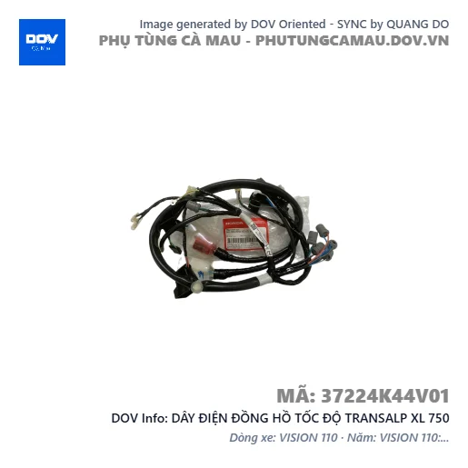 DÂY ĐIỆN ĐỒNG HỒ TỐC ĐỘ TRANSALP XL 750 — 37224K44V01