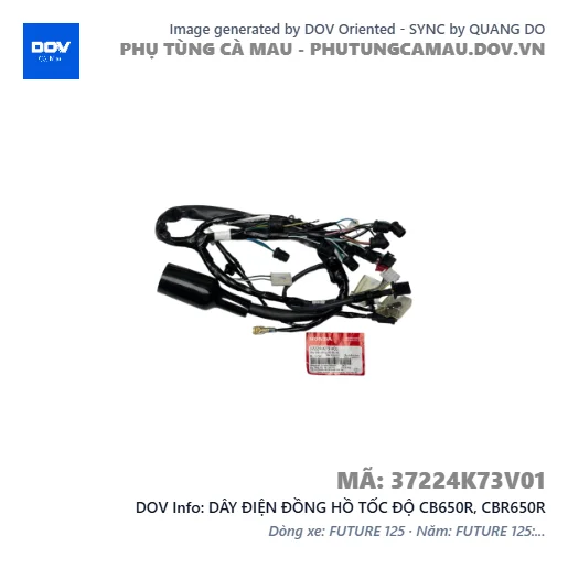 DÂY ĐIỆN ĐỒNG HỒ TỐC ĐỘ CB650R, CBR650R — 37224K73V01