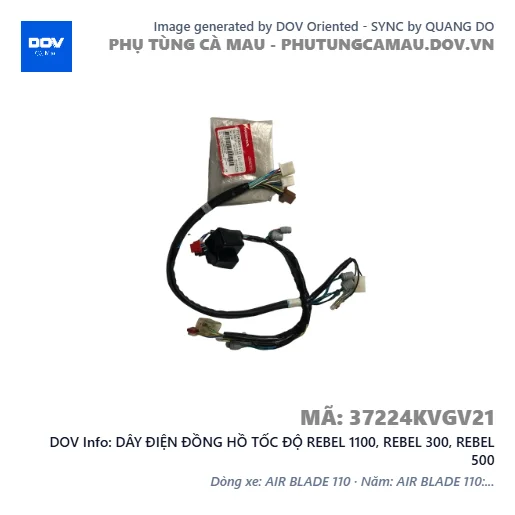 DÂY ĐIỆN ĐỒNG HỒ TỐC ĐỘ REBEL 1100, REBEL 300, REBEL 500 — 37224KVGV21