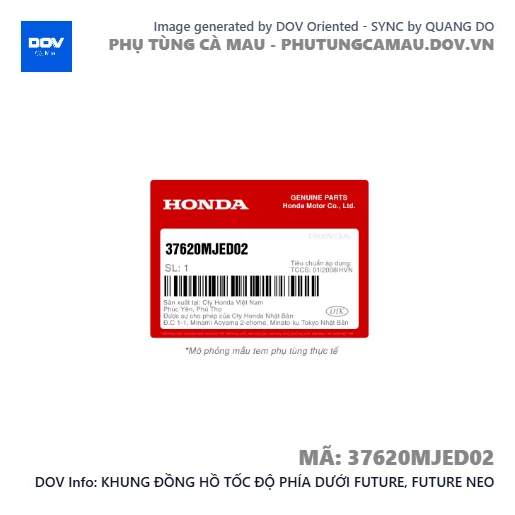 KHUNG ĐỒNG HỒ TỐC ĐỘ PHÍA DƯỚI FUTURE, FUTURE NEO — 37620MJED02