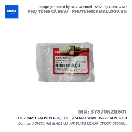 CẢM BIẾN NHIỆT ĐỘ LÀM MÁT WAVE, WAVE ALPHA 110 — 37870KZR601