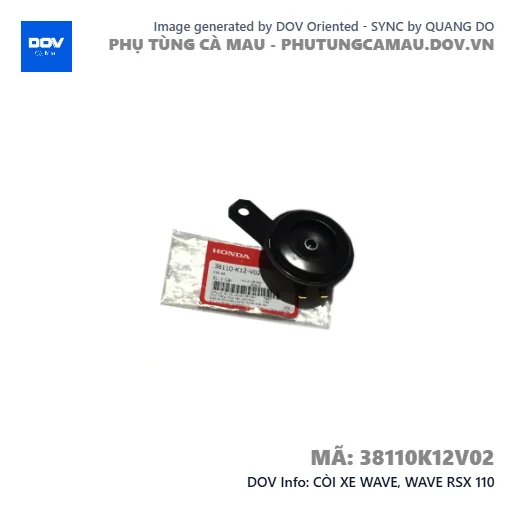 CÒI XE WAVE, WAVE RSX 110 — 38110K12V02