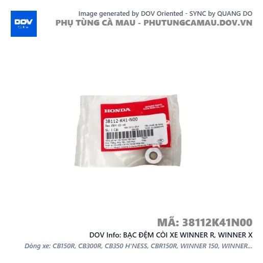 BẠC ĐỆM CÒI XE WINNER R, WINNER X — 38112K41N00