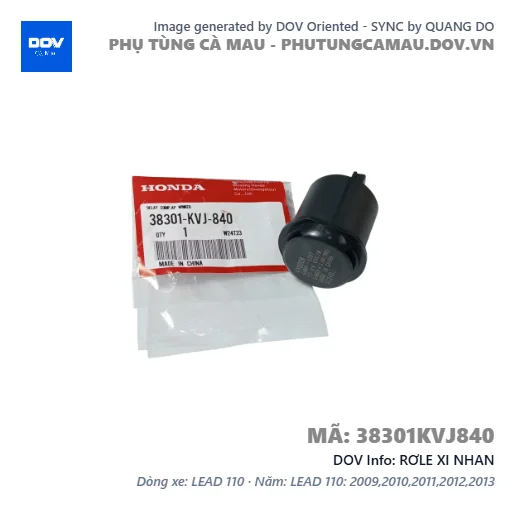 RƠLE XI NHAN  — 38301KVJ840