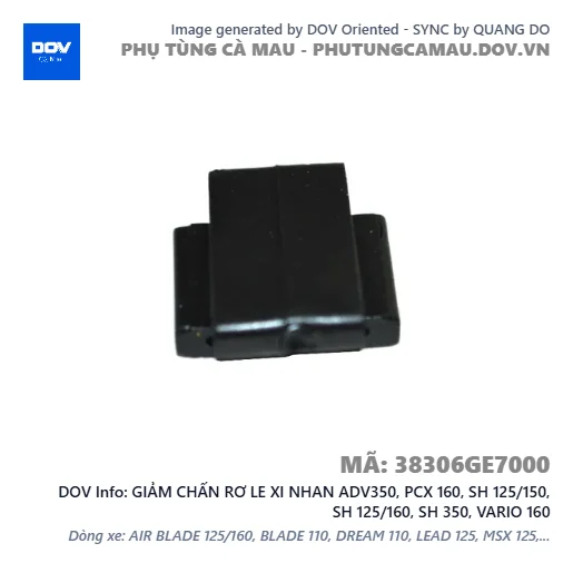GIẢM CHẤN RƠ LE XI NHAN ADV350, PCX 160, SH 125/150, SH 125/160, SH 350, VARIO 160 — 38306GE7000