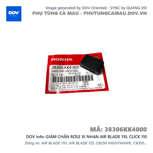 GIẢM CHẤN RƠLE XI NHAN AIR BLADE 110, CLICK 110 — 38306KK4000
