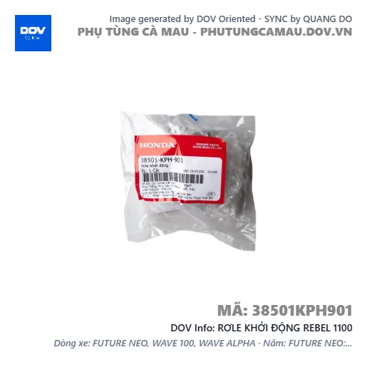 RƠLE KHỞI ĐỘNG REBEL 1100 — 38501KPH901