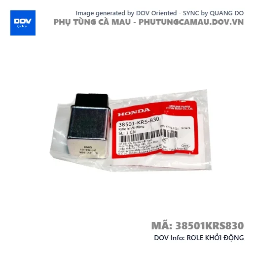 RƠLE KHỞI ĐỘNG — 38501KRS830
