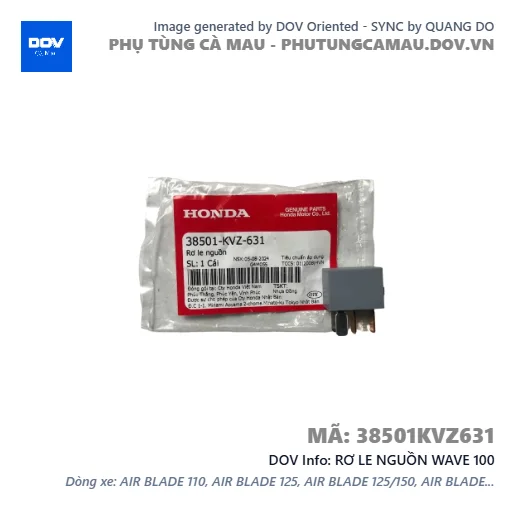 RƠ LE NGUỒN WAVE 100 — 38501KVZ631