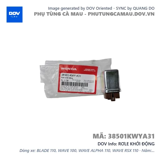 RƠLE KHỞI ĐỘNG  — 38501KWYA31