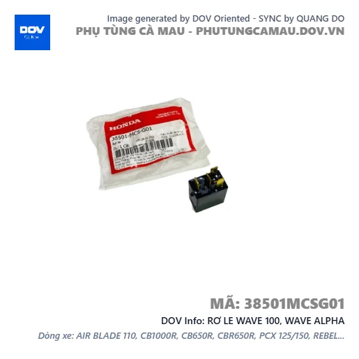 RƠ LE WAVE 100, WAVE ALPHA — 38501MCSG01