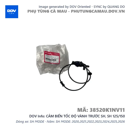 CẢM BIẾN TỐC ĐỘ VÀNH TRƯỚC SH, SH 125/150 — 38520K1NV11
