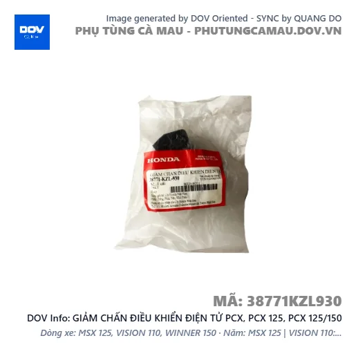 GIẢM CHẤN ĐIỀU KHIỂN ĐIỆN TỬ PCX, PCX 125, PCX 125/150 — 38771KZL930