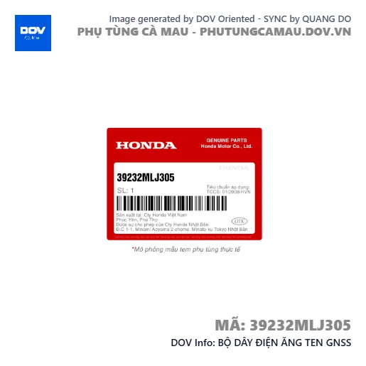 BỘ DÂY ĐIỆN ĂNG TEN GNSS — 39232MLJ305