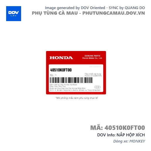 NẮP HỘP XÍCH  — 40510K0FT00