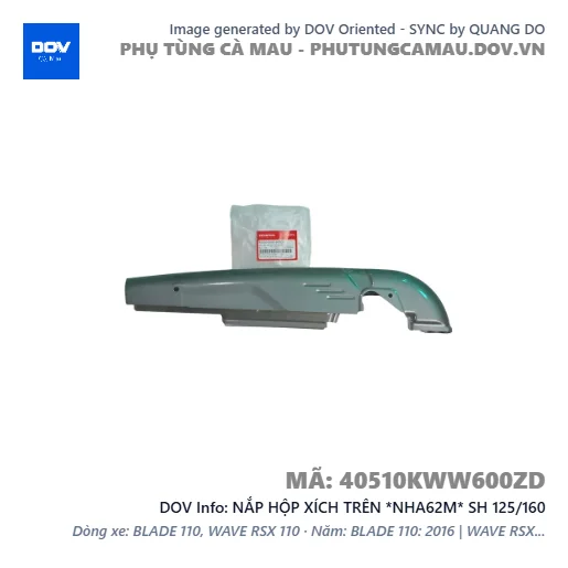 NẮP HỘP XÍCH TRÊN *NHA62M* SH 125/160 — 40510KWW600ZD