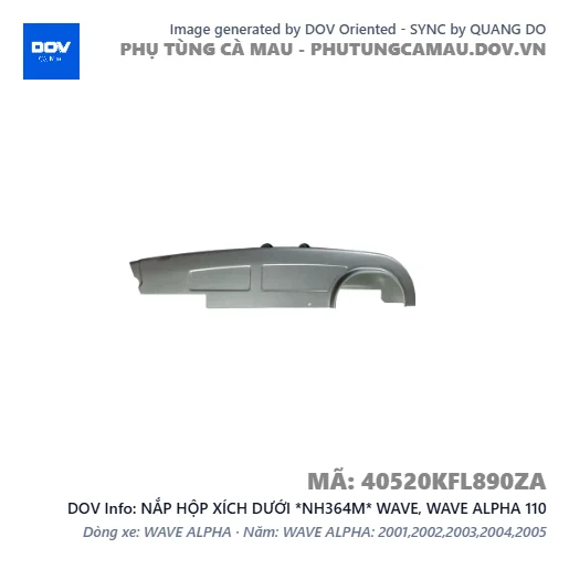 NẮP HỘP XÍCH DƯỚI *NH364M* WAVE, WAVE ALPHA 110 — 40520KFL890ZA