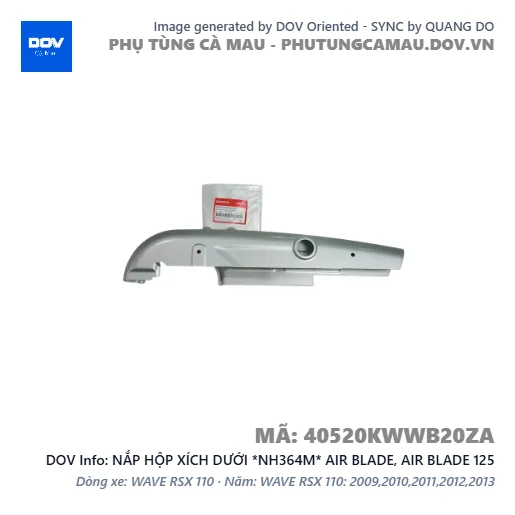 NẮP HỘP XÍCH DƯỚI *NH364M* AIR BLADE, AIR BLADE 125 — 40520KWWB20ZA