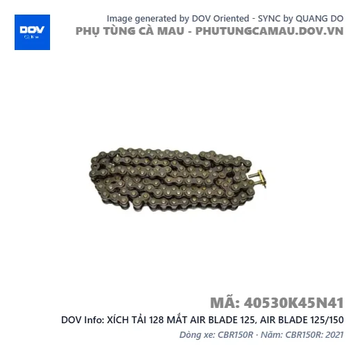 XÍCH TẢI 128 MẮT AIR BLADE 125, AIR BLADE 125/150 — 40530K45N41