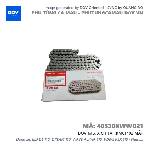 XÍCH TẢI (KMC) 102 MẮT — 40530KWWB21