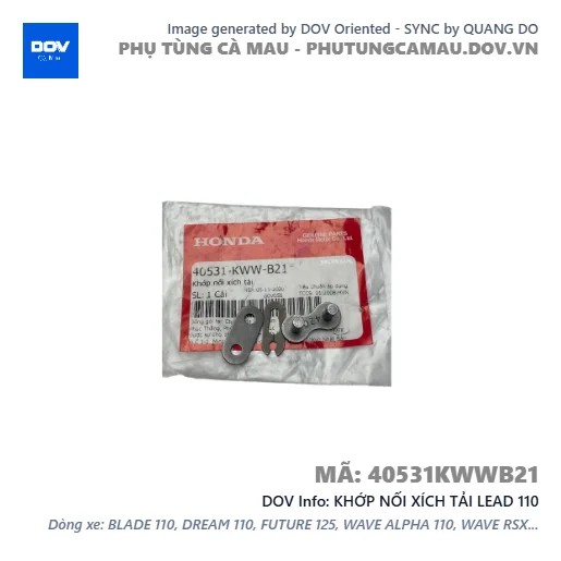 KHỚP NỐI XÍCH TẢI LEAD 110 — 40531KWWB21