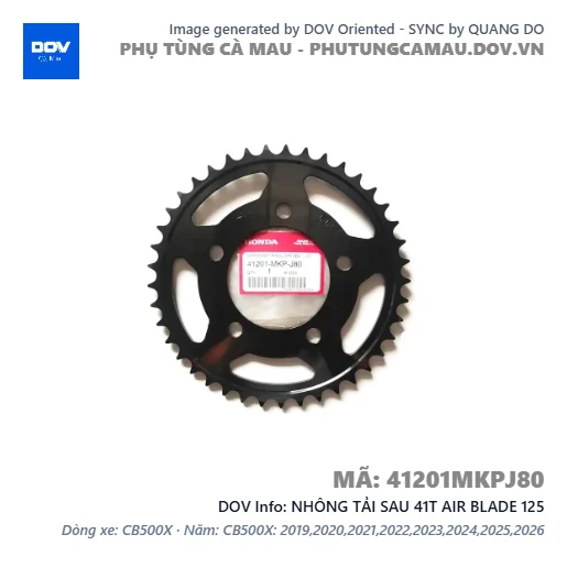 NHÔNG TẢI SAU 41T AIR BLADE 125 — 41201MKPJ80
