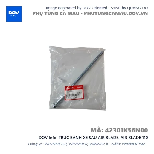 TRỤC BÁNH XE SAU AIR BLADE, AIR BLADE 110 — 42301K56N00