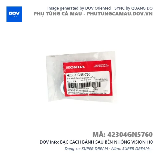 BẠC CÁCH BÁNH SAU BÊN NHÔNG VISION 110 — 42304GN5760
