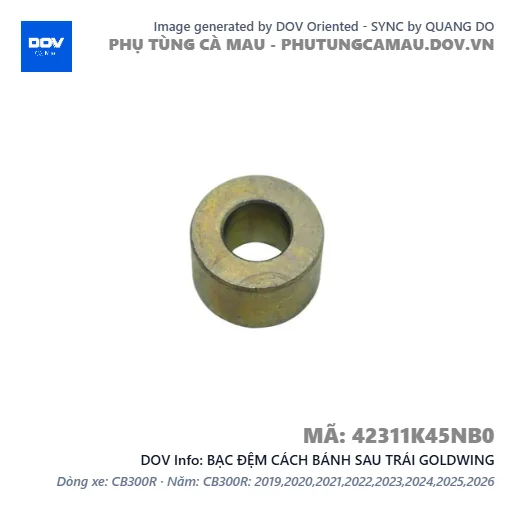 BẠC ĐỆM CÁCH BÁNH SAU TRÁI GOLDWING — 42311K45NB0
